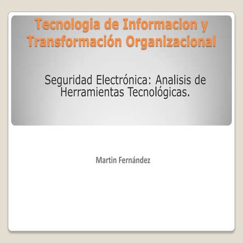 Seguridad electronica