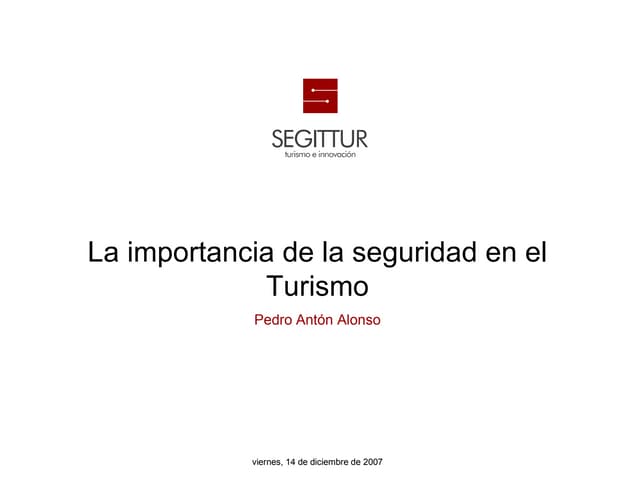 Seguridad en el turismo