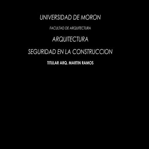 Seguridad en la construccion