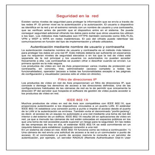 Seguridad en la  red