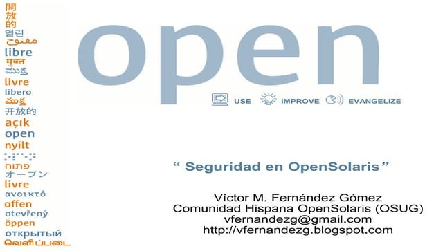 Seguridad en Open Solaris