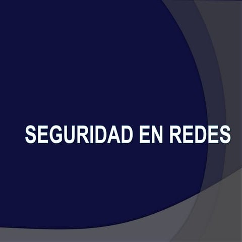 Seguridad en redes