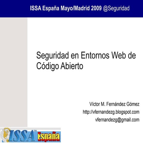 Seguridad en Entornos Web Open Source