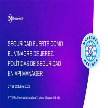 [Madrid-Meetup Octubre 22] Seguridad fuerte como el vinagre de Jerez. Políti...