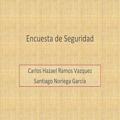 Seguridad hazael santiago