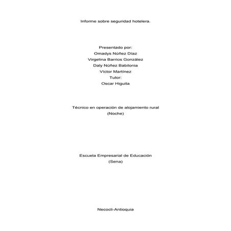 Seguridad hotelera oscar