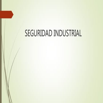 Seguridad industrial