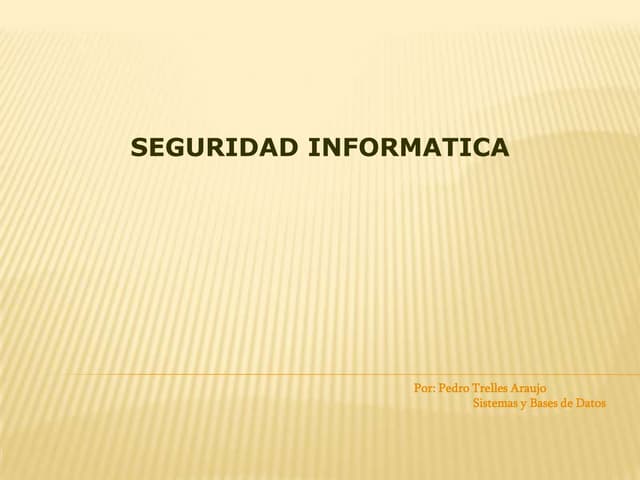 Seguridad Informatica