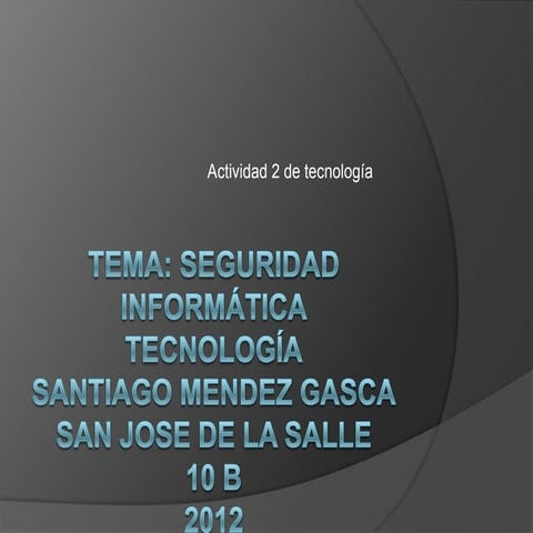 Seguridad informatica