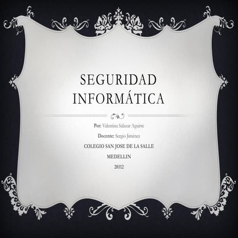 Seguridad informatica charlie | PPTX
