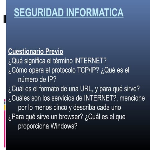 Seguridad informatica