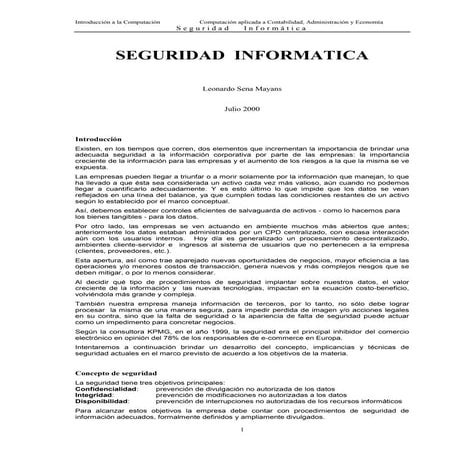 Seguridad informatica