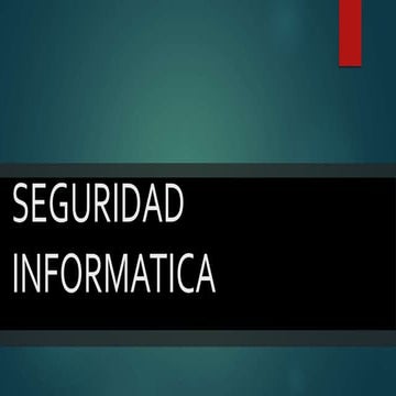 Seguridad informatica