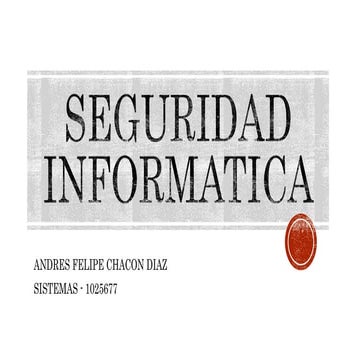 Seguridad informatica