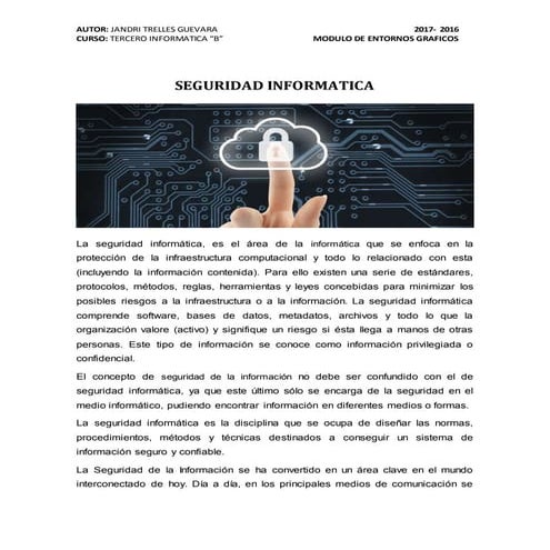 SEGURIDAD INFORMÁTICA 