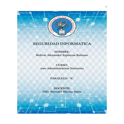 Seguridad informatica By Alexander Espinoza