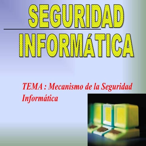 Seguridad informatica   mecanismo de seguridad informática