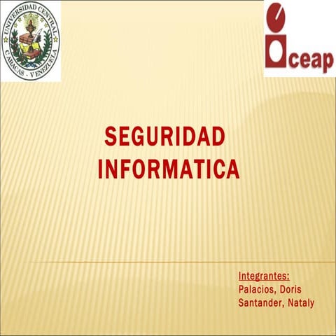 CEAP-UCV Seguridad Informática 