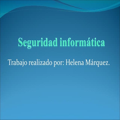 Seguridad informática.