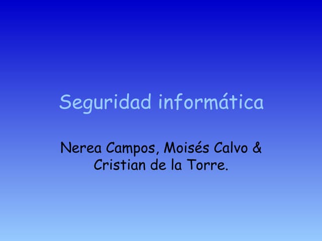 Seguridad informática