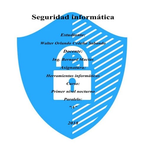 Tema: seguridad informática 