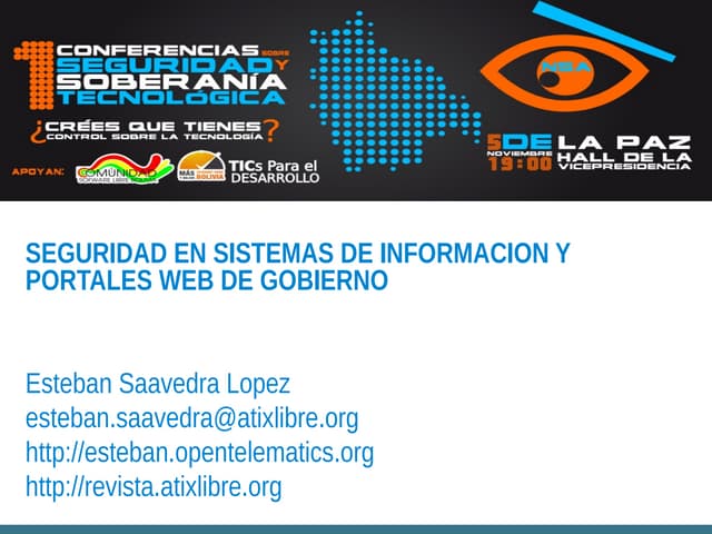 Seguridad Sistemas de Gobierno