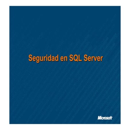 Seguridad sql server