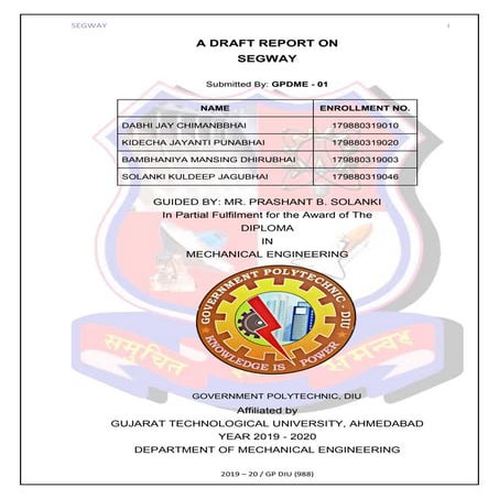 Segway project   GTU