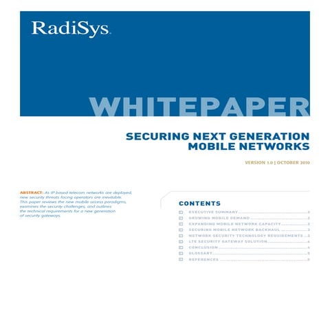 SeGW Whitepaper from Radisys