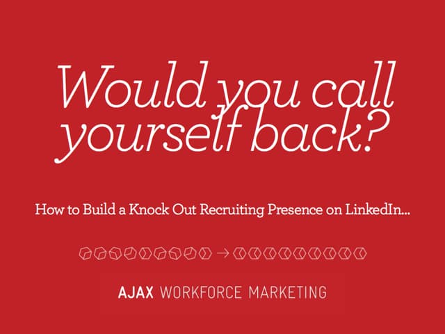 Build a Winning Recruiting Presence...