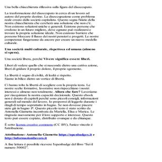 La disoccupazione - Sei il numero 5...