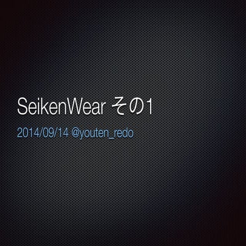 SeikenWear その1