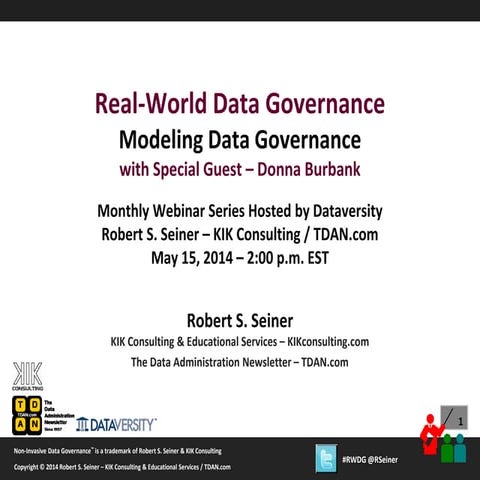 Real-World Data Governance: Modeling Data Governance