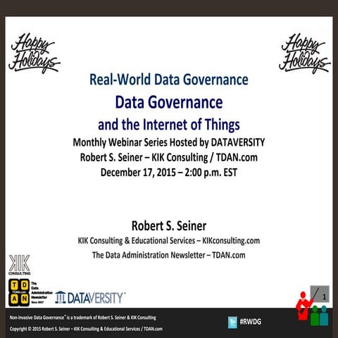 Data Governance and the Internet of Things