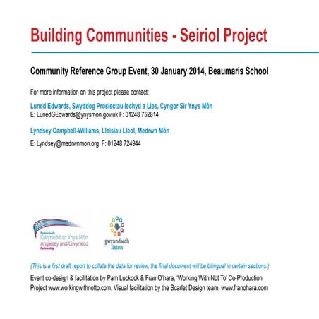 Seiriol 'Building Communities' report