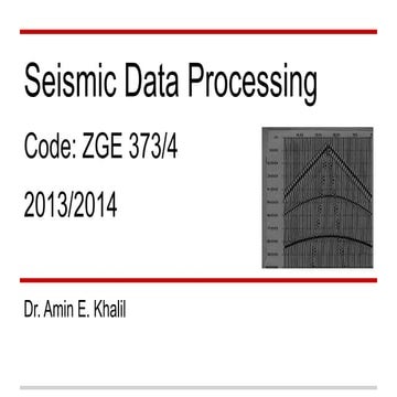 Seismic data processing