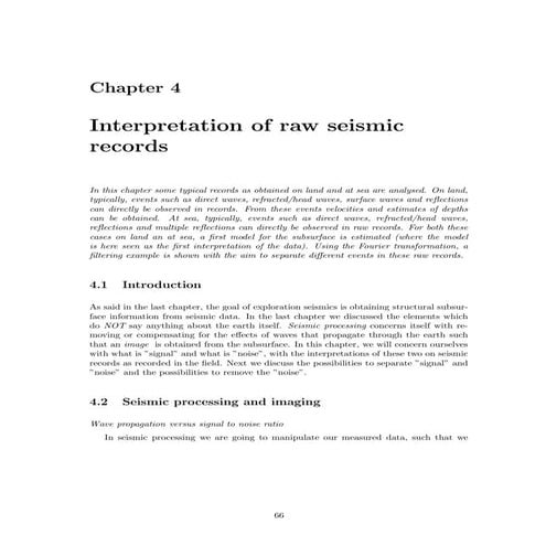 Seismic Data Interpretation