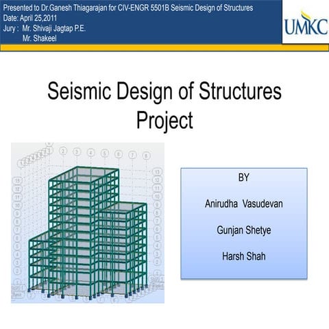 Seismic Design Of Structures Project