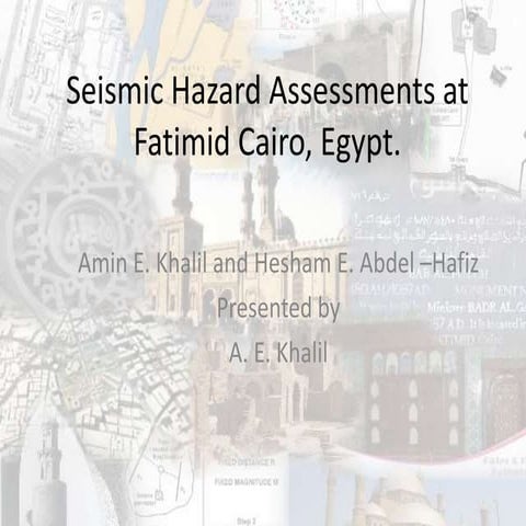 Seismic hazard assessments_at_fatimid_cairo__egypt