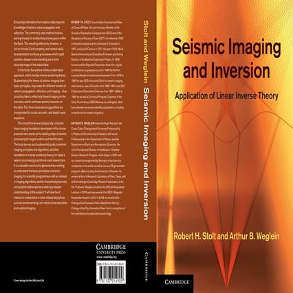 Seismic Imaging and Inversion by Robert H. Stolt & Arthur b Weglein