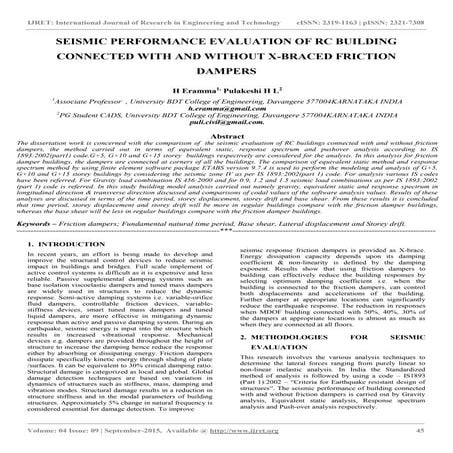 Seismic performance evaluation of rc building connected with and without x br...