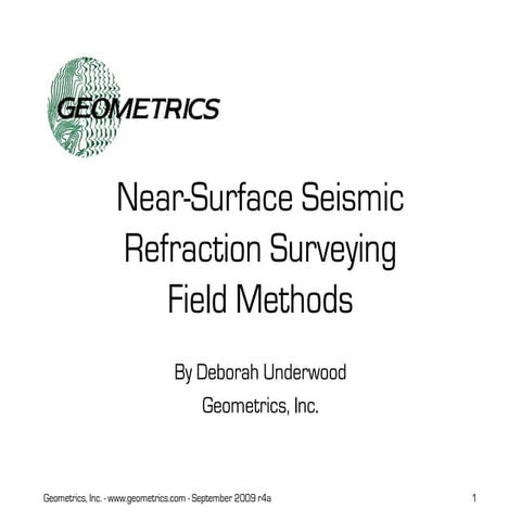 Seismic Refraction Surveying