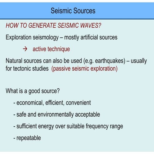 Seismic sources