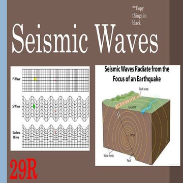 Seismic waves 6th