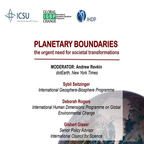Planetary and societal risks
