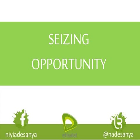 Seizing Opportunity Pptx