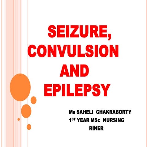 Seizure and epilepsy
