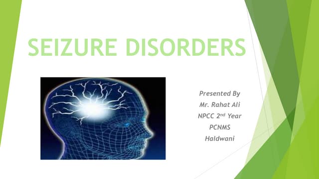 Seizure in children | PPTX