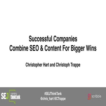 How Successful Companies Combine SEO & Content for Bigger Wins