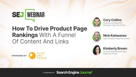 How To Drive Product Page Rankings With A Funnel Of Content And Links